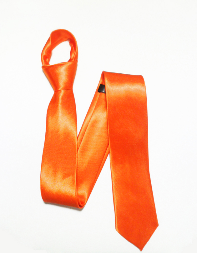 Skinny Tie in Orange